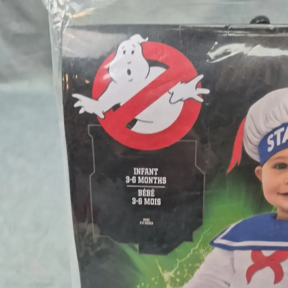 Ghostbusters Costume Infant 3-6 Months Stay Puft Marshmallow Man Infant NEW - Picture 2 of 6